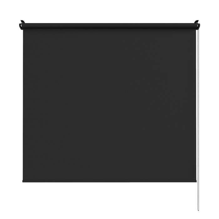 Rullegardin lysdæmpende sort 140 x 170 cm